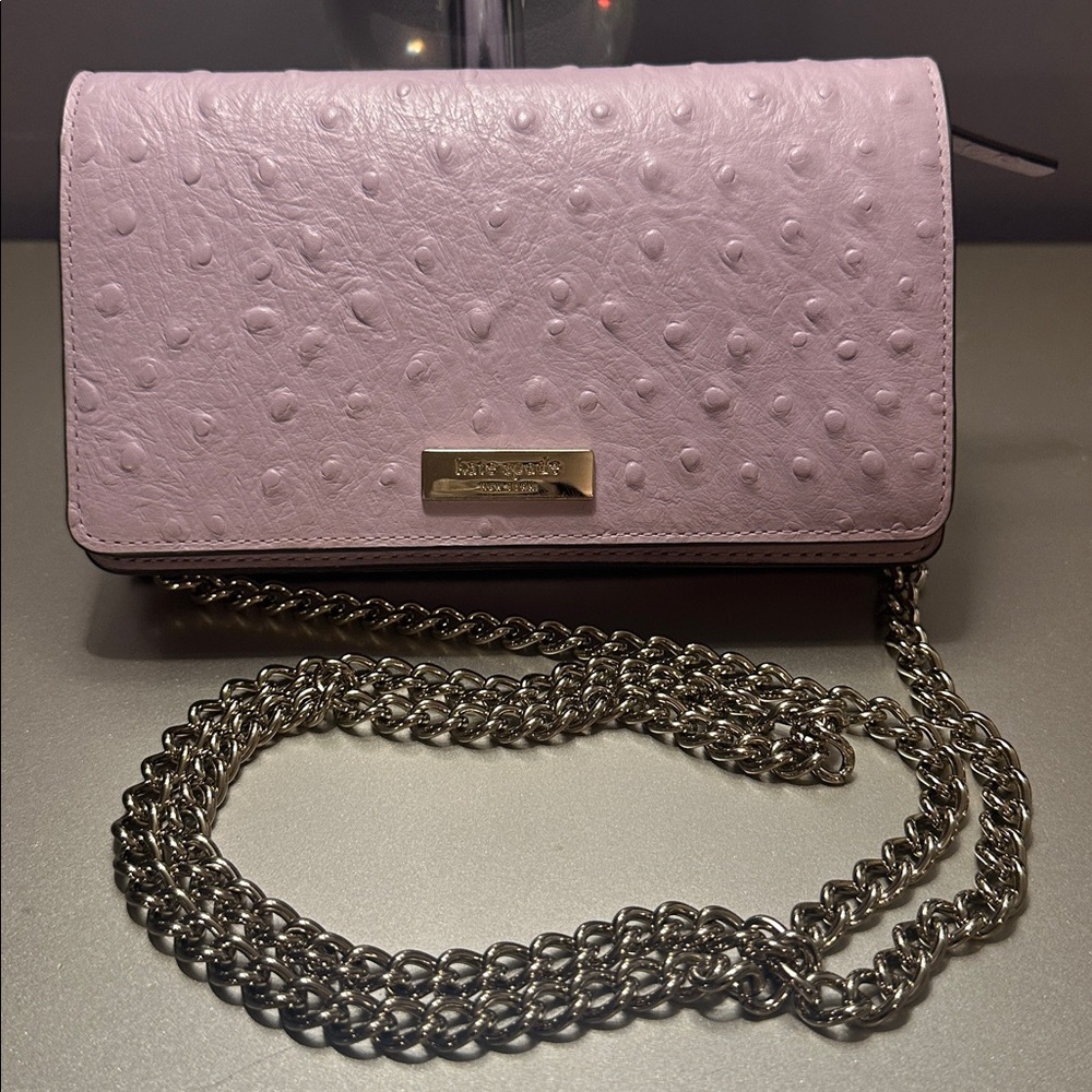 KATE SPADE Lavender Textured Clutch